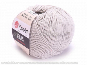 Пряжа YarnArt. Jeans 50гр. Серый светлый (49).