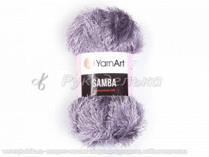 Пряжа YarnArt. Samba (травка) 100гр. Серый (3318).