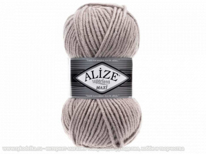 Пряжа Alize Superlana Maxi. 100гр. Пепельный (652)