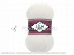 Пряжа Alize Superwash. 100гр. Белый (55)
