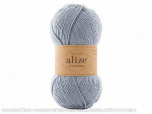 Пряжа Alize Wooltime. 100гр. Серо-голубой (51)