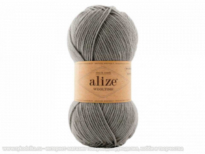 Пряжа Alize Wooltime. 100гр. Серо-бежевый (283)