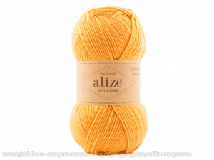 Пряжа Alize Wooltime. 100гр. Желтый (281)