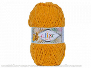 Пряжа Alize Softy Plus. 100гр. Шафран  (02)