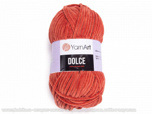 Пряжа YarnArt. Dolce 100гр. Красная глина (793).