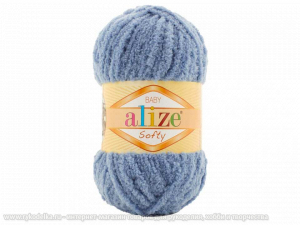 Пряжа Alize Softy. 50гр. Джинс (324)