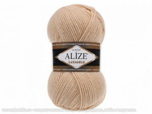 Пряжа Alize Lana Gold. 100гр. Медовый (680)