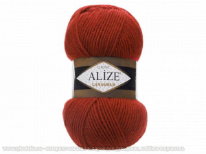 Пряжа Alize Lana Gold. 100гр. Терракот (36)
