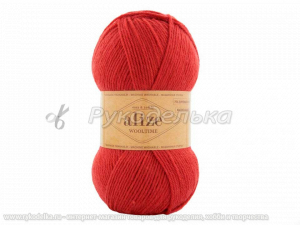 Пряжа Alize Wooltime. 100гр. Красный (056)