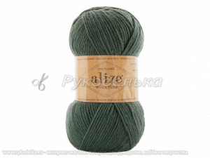 Пряжа Alize Wooltime. 100гр. Сосна серебристая (372)