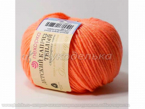 Пряжа Пехорка. Детский каприз теплый. 50гр. Коралл розовый (1125).