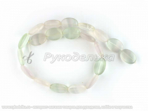 Бусины. Флюорит. Овал 20х15мм. Нить.