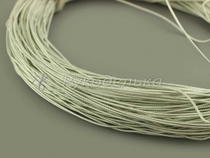 Канитель жесткая 1мм. Серебро. 50см.
