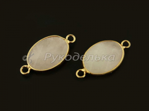 Коннектор Розовый кварц