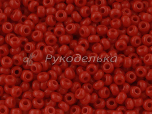 Бисер чешский Preciosa 10/0. Красный (93190) NO. 50гр.
