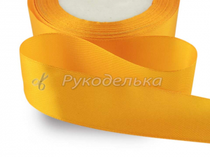 Лента атласная. Желтая №16. 25мм.