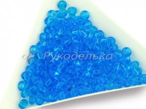 Бисер чешский Preciosa 6/0. Голубой (60030) NT. 10гр.
