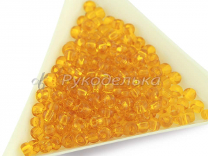 Бисер чешский Preciosa 6/0. Оранжевый (80060) NT. 10гр.
