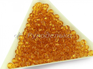 Бисер чешский Preciosa 6/0. Оранжевый (10050) NT. 10гр.