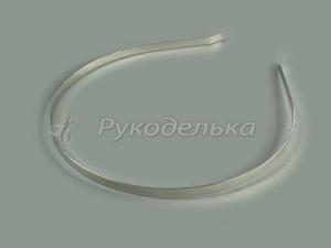 Ободок-основа. Металл. Серебро. 6мм