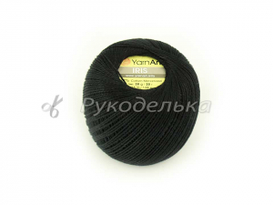 Пряжа YarnArt. Ирис. Черный (935). 20гр