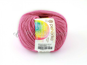 Пряжа Пехорка. Детский каприз теплый. Ярко розовый 11. 50гр