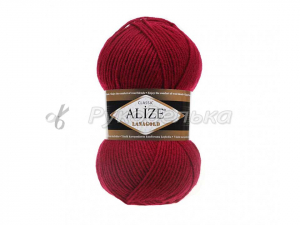 Пряжа Alize Lana Gold. 100гр. Вишня (390)