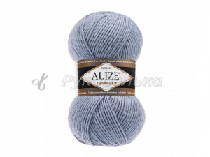 Пряжа Alize Lana Gold. 100гр. Светлый джинс (221)
