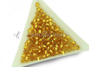 Бисер чешский Preciosa 6/0. Коричневый (17050) TSL. 10гр