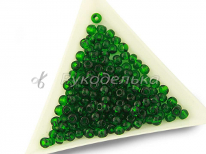 Бисер чешский Preciosa 6/0. Зеленый (50060) NT 10гр