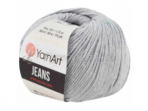 Пряжа YarnArt. Jeans 50гр. Серебро (80).