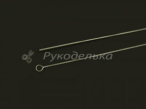 Игла бисерная гибкая с большим ушком 0,49х89мм.