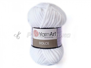 Пряжа YarnArt. Dolce 100гр. Белый (741).