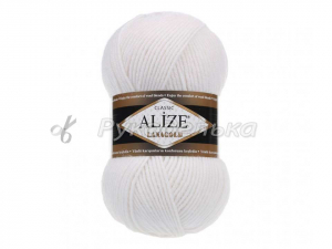 Пряжа Alize Lana Gold. 100гр. Белый (55)