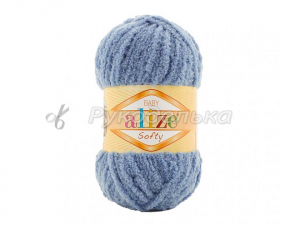Пряжа Alize Softy. 50гр. Джинс светлый (374)