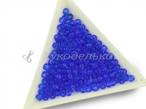 Бисер чешский Preciosa 6/0. Синий (30050) NT. 10гр.