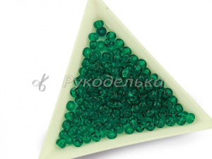 Бисер чешский Preciosa 6/0. Зеленый (50710) NT. 10гр.