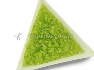 Бисер чешский Preciosa. Рубка. Салатовый (05153) Satin. 10гр