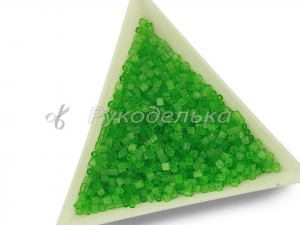 Бисер чешский Preciosa. Рубка. Зеленый (05161) Satin. 10гр