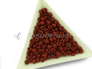 Бисер чешский Preciosa 6/0. Коричневый (93300) NO. 10гр.