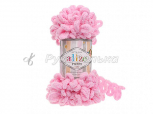 Пряжа Alize Puffy. 100гр. Розовый (185)