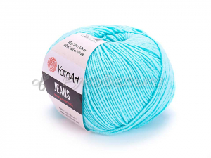 Пряжа YarnArt. Jeans 50гр. Бирюза неон (76).