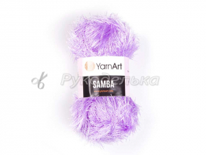 Пряжа YarnArt. Samba (травка) 100гр. Сиреневый (54).