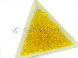 Бисер чешский Preciosa 6/0. Желтый (80010) NT. 10гр.
