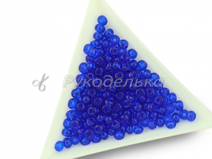 Бисер чешский Preciosa 6/0. Синий (60300) NT. 10гр.