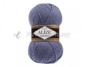 Пряжа Alize Lana Gold. 100гр. Джинс меланж (203)