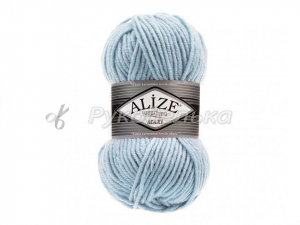 Пряжа Alize Superlana Maxi. 100гр. Светло-голубой (480)
