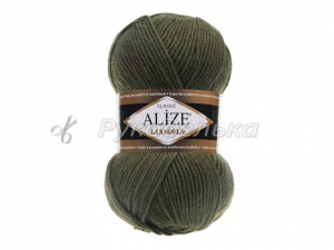 Пряжа Alize Lana Gold. 100гр. Хаки (029)