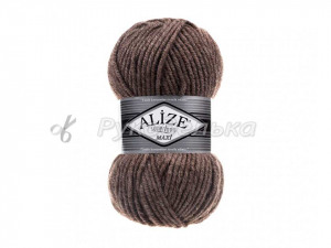 Пряжа Alize Superlana Maxi. 100гр. Коричневый меланж (240)