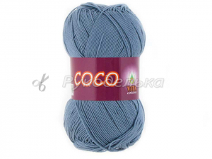 Пряжа Vita. Сосо. Потертая  джинса (4331). 50гр.